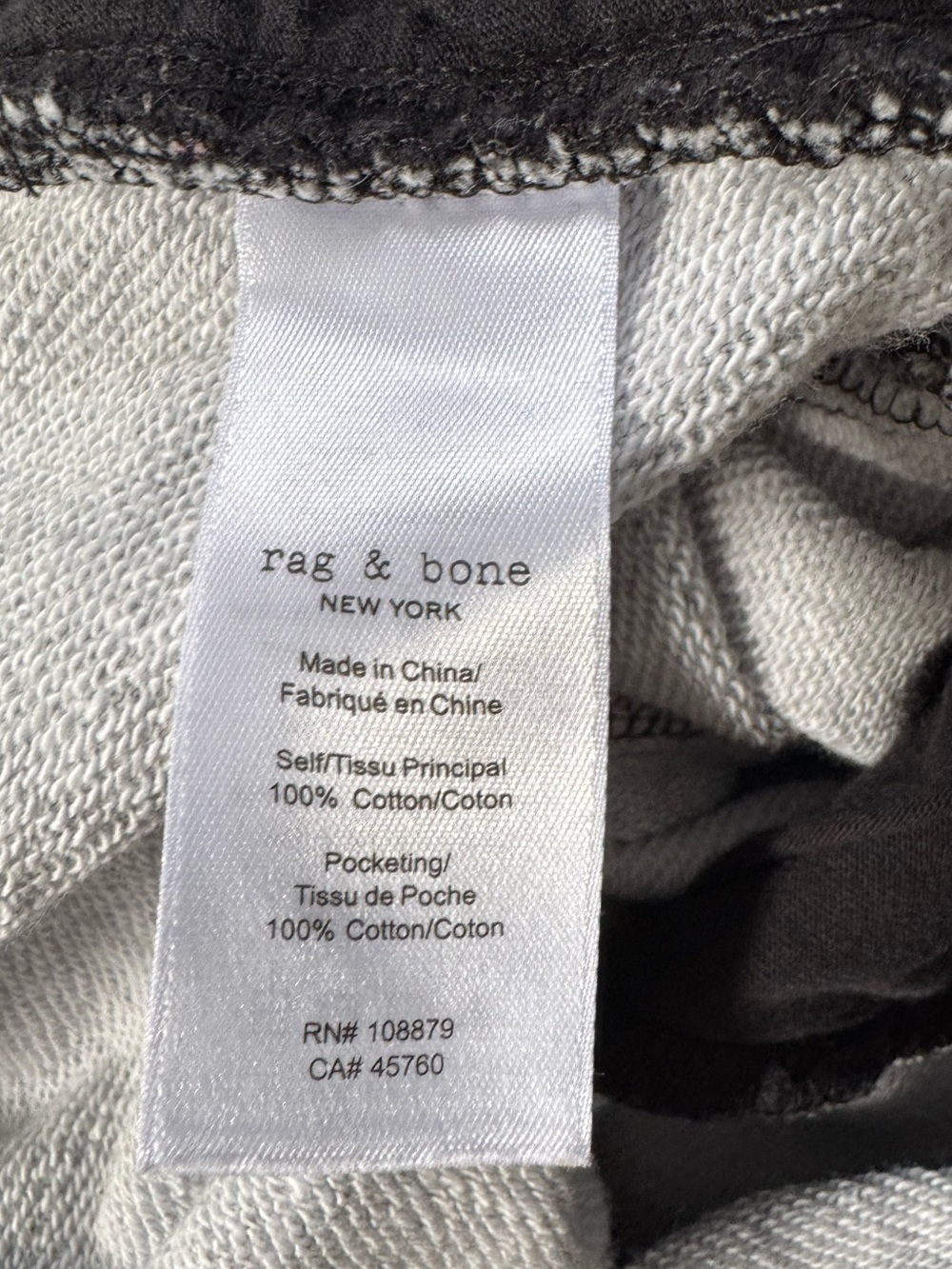 Rag And Bone Miramar Sofie Wide-Leg Faux Jean in Cotton Terry | 25 - Picture 10 of 12